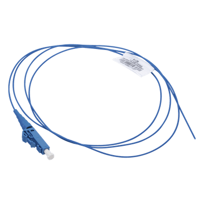 Pigtail de Fibra Óptica / LC Simplex / Monomodo OS2 9/125 / 900μm / 2 Metros (6.56 Pies) / OFNR LSZH / Azul