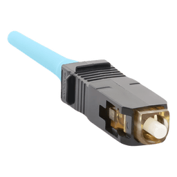 Conector de Fibra Óptica SC Simplex / Prepulido / Multimodo 50/125 OM3/OM4 / Pérdida 0.3 dB / Cerámica Zirconio / Aqua