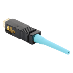 Conector de Fibra Óptica SC Simplex / Prepulido / Multimodo 50/125 OM3/OM4 / Pérdida 0.3 dB / Cerámica Zirconio / Aqua
