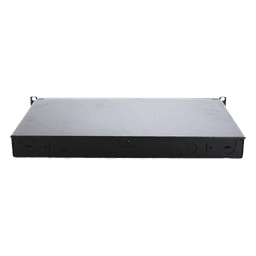 Panel de Distribución de Fibra Óptica / Montaje Rack 19" / 1UR / Hasta 96 Fibras / Bandeja Fija / 4 Casetes QuickNet o Placas FAP/FMP