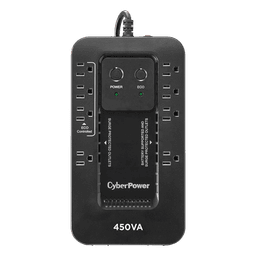 UPS de 450 VA / 260 W / Topología Standby / Modo ECO / 8 Tomas NEMA 5-15R / Entrada 120 Vca