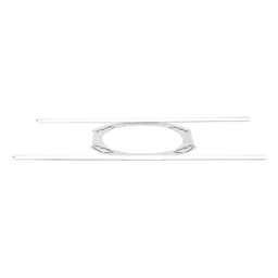Soporte de Techo Abatible / Ajustable 6.5 y 8 Pulgadas / Acero Rígido / Puente de Mosaico / 25.9 x 14.2 x 1.3 Pulgadas
