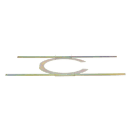 Soporte de techo abatible / Puente de mosaico universal / 24' x 12.25' x 0.5' / Acero rígido