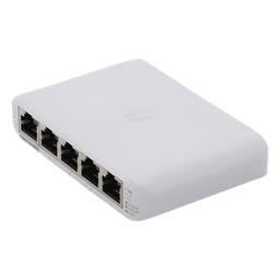 Switch Administrable Compacto / 5 Puertos Gigabit RJ45 / PoE 802.3af/at Entrada / USB-C o PoE / 4.22 x 2.76 x 0.83 pulgadas