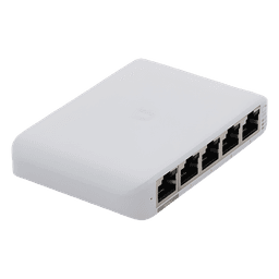Switch Administrable Compacto / 5 Puertos Gigabit RJ45 / PoE 802.3af/at Entrada / USB-C o PoE / 4.22 x 2.76 x 0.83 pulgadas