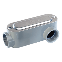 Caja de Registro Ovalada / Roscada Tipo LL / 3/4" (19.05 mm) / Aluminio Diecast / Certificación UL-CSA
