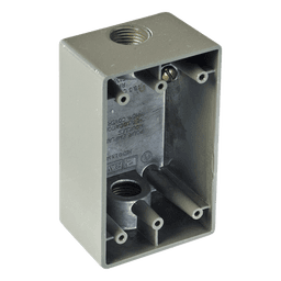 Caja Condulet FS / 2 Bocas 3/4" (19.05 mm) / Aluminio Diecast / A Prueba de Intemperie / Volumen 295.2 cm³ / UL y CSA