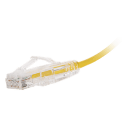 Cable de Parcheo Slim UTP Cat6 / 30 cm (0.98 ft) / 28 AWG / Amarillo / 10 Gbps