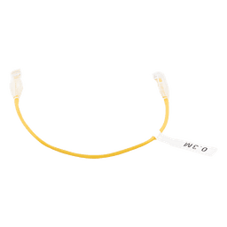 Cable de Parcheo Slim UTP Cat6 / 30 cm (0.98 ft) / 28 AWG / Amarillo / 10 Gbps