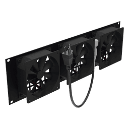 Kit de Ventilación para Rack / 3 Ventiladores 12 x 12 cm / 110 Vca / Clavija 5-15P / 1.8 m (5.9 ft) de Cable / 19" Ancho