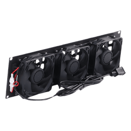Kit de Ventilación para Rack / 3 Ventiladores 12 x 12 cm / 110 Vca / Clavija 5-15P / 1.8 m (5.9 ft) de Cable / 19" Ancho