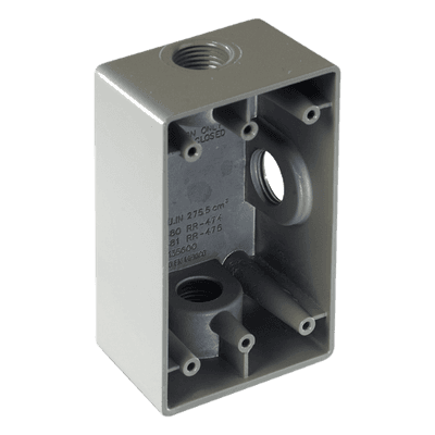 Caja Condulet / 1" (25.4 mm) / Tres Bocas / Aluminio Diecast / NPT / Intemperie