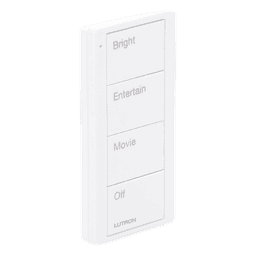 Control Pico Inalámbrico / 4 Botones de Escena / RF Clear Connect / Alcance 18 m (59.1 ft) Línea de Vista / Batería CR2032 10 Años