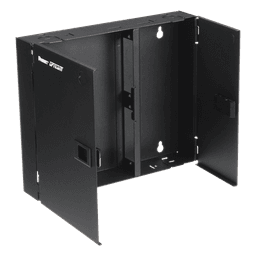 Caja de Conexión de Fibra Óptica / Montaje en Pared / 2 Placas FAP o FMP / Hasta 48 Fibras / Área de Bobinado Integrada / Cierre con Opción de Cerradura