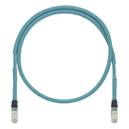 Patch Cord Industrial Cat6A / Blindado SF/UTP / 26 AWG / 600V / 1.5 m (4.92 ft) / Aqua