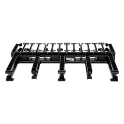 Organizador de Cables Horizontal / Alta Densidad / Doble Frontal y Posterior / Rack 19in / 1UR / Negro