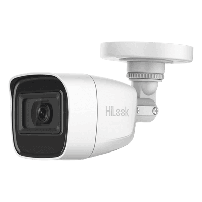 Cámara Bala TURBOHD / 2 Megapixel 1080p / Gran Angular 106.4° / IR EXIR 30 m (98.4 ft) / Audio por Coaxitron / IP66 / 4 Tecnologías