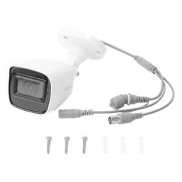Cámara Bala TURBOHD / 2 Megapixel 1080p / Gran Angular 106.4° / IR EXIR 30 m (98.4 ft) / Audio por Coaxitron / IP66 / 4 Tecnologías