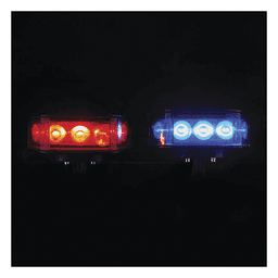 Luz Frontal Ultra Brillante / 9 LEDs 3W / 10-30 VDC / IP66 / 64-104 cm (2.1-3.4 ft) / Azul