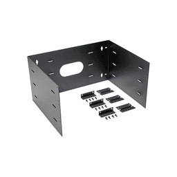 Rack Abierto de Pared con Bisagras / 6 UR / 19 in / Profundidad 401 mm (15.8 in) / Carga 60 lb (27.21 kg) / Acero Negro