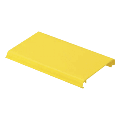 Tapa con Bisagra a Presión para Canaleta / Sistema 4x4 / PVC Rígido / Flamabilidad 94V-0 / 1.8 m (5.9 ft) / Amarillo