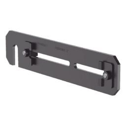 Soporte de Montaje a Techo / Canaletas FiberRunner 4x4 y 6x4 / Varilla Roscada 1/2" / Acero Negro