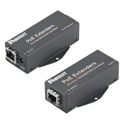 Extensor PoE/PoE+ / 10/100 Mbps / Alcance 610 m (2000 ft) / Cat5e o Cat6 / IEEE 802.3af/at / -40°C a 70°C
