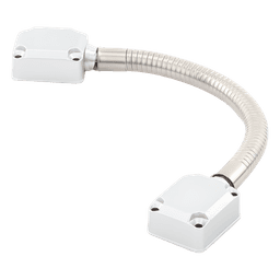 Loop para Cable / Montaje Superficie Lado Bisagra / 4-Conductor Cal 22 o 2-Conductor Cal 18 / 7 pulgadas (177.8 mm) / Uso Pesado / Acabado Plata