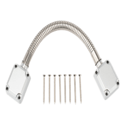 Loop para Cable / Montaje Superficie Lado Bisagra / 4-Conductor Cal 22 o 2-Conductor Cal 18 / 7 pulgadas (177.8 mm) / Uso Pesado / Acabado Plata