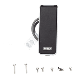 Lector de Control de Acceso Multitecnología / Seos, iCLASS, MIFARE, Proximity / NFC y Bluetooth 10 m (32.8 ft) / Salida Wiegand y OSDP / Montaje 45 mm