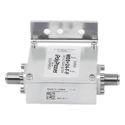 Protector RF Coaxial / 75 Ohm / +24VDC / F Hembra / 300 MHz - 2.5 GHz / 50W