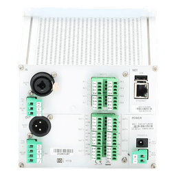 Interfaz IP de Audio / 8 Relés IN/OUT / Audio Bidireccional / Memoria 6 GB / Control Modbus y Webservice / Prioridad de Avisos