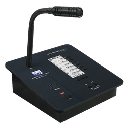 Consola de Avisos Multizona IP / Audio 16 bits 44.1 kHz / Display Tinta Electrónica / Micrófono Electret / 6 Teclas Directas / Grabación de Mensajes