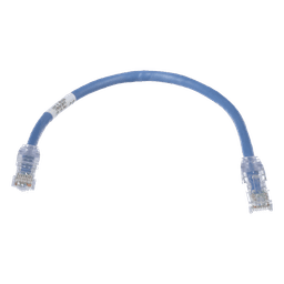 Cable de Parcheo UTP Cat6 / 24 AWG / CM / 0.3 m (1 ft) / Azul