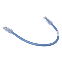 Cable de Parcheo UTP Cat6 / 24 AWG / CM / 0.3 m (1 ft) / Azul
