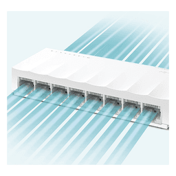 Switch no administrado / 8 puertos 10/100Mbps / Fanless / 4.9 x 1.9 x 0.9 in