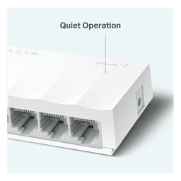 Switch no administrado / 5 puertos 10/100Mbps / Fanless / Green Ethernet / 83.6 x 45.7 x 22.8 mm