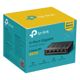 Switch / 5 Puertos Gigabit / 10 Gbps / Fanless / 3.5×2.8×0.9 in