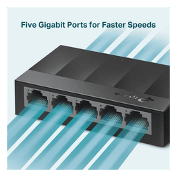 Switch / 5 Puertos Gigabit / 10 Gbps / Fanless / 3.5×2.8×0.9 in