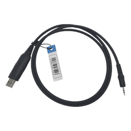 Cable de Programación USB / Conector USB-A a 2.5mm Unipin / Compatible con Windows 98 a 11 / Más de 50 Modelos Motorola / Material PU Negro