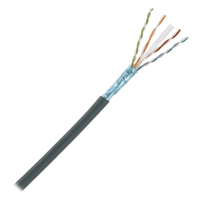 Cable Planta Externa Cat6A / Blindado F/UTP / 4 Pares 23 AWG / Gel Anti-Humedad / 305 m (1000 pies)