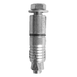 Taquete Expansor Tipo Z / 3/8" x 2" / Carga Tensión 260 kg / Carga Cortante 430 kg / Zamac Resistente a Corrosión / Expansión Bidireccional