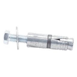 Taquete Expansor Tipo Z / 3/8" x 2" / Carga Tensión 260 kg / Carga Cortante 430 kg / Zamac Resistente a Corrosión / Expansión Bidireccional