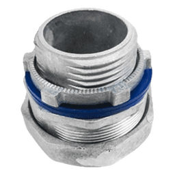 Conector Recto para Tubo Liquidtight / 2" (50 mm) / Brunido Brillante / Contratuerca y Sellos Incluidos / Normas NEMA FB-1, GSA/F406D, UL 514B