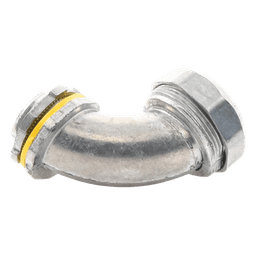 Conector Curvo para Tubo Liquidtight / 3/4" (19 mm) / Acabado Bruñido / Sellos Incluidos / NEMA FB-1 / UL 514B