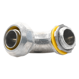 Conector Curvo para Tubo Liquidtight / 3/4" (19 mm) / Acabado Bruñido / Sellos Incluidos / NEMA FB-1 / UL 514B