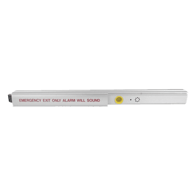 Barra de Emergencia / Cerrojo con Alarma / Resistente al Fuego 3 hrs / UL Grado 1 / Ajustable 29 a 36 pulgadas / Acabado Aluminio