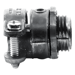 Conector Recto para Tubo Flexible / 1/2" (13 mm) / Diámetro 27 mm / Longitud 35 mm / Acabado Bruñido / Contratuerca Integrada