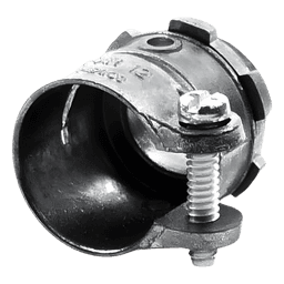 Conector Recto para Tubo Flexible / 1/2" (13 mm) / Diámetro 27 mm / Longitud 35 mm / Acabado Bruñido / Contratuerca Integrada
