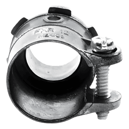 Conector Recto para Tubo Flexible / 1/2" (13 mm) / Diámetro 27 mm / Longitud 35 mm / Acabado Bruñido / Contratuerca Integrada